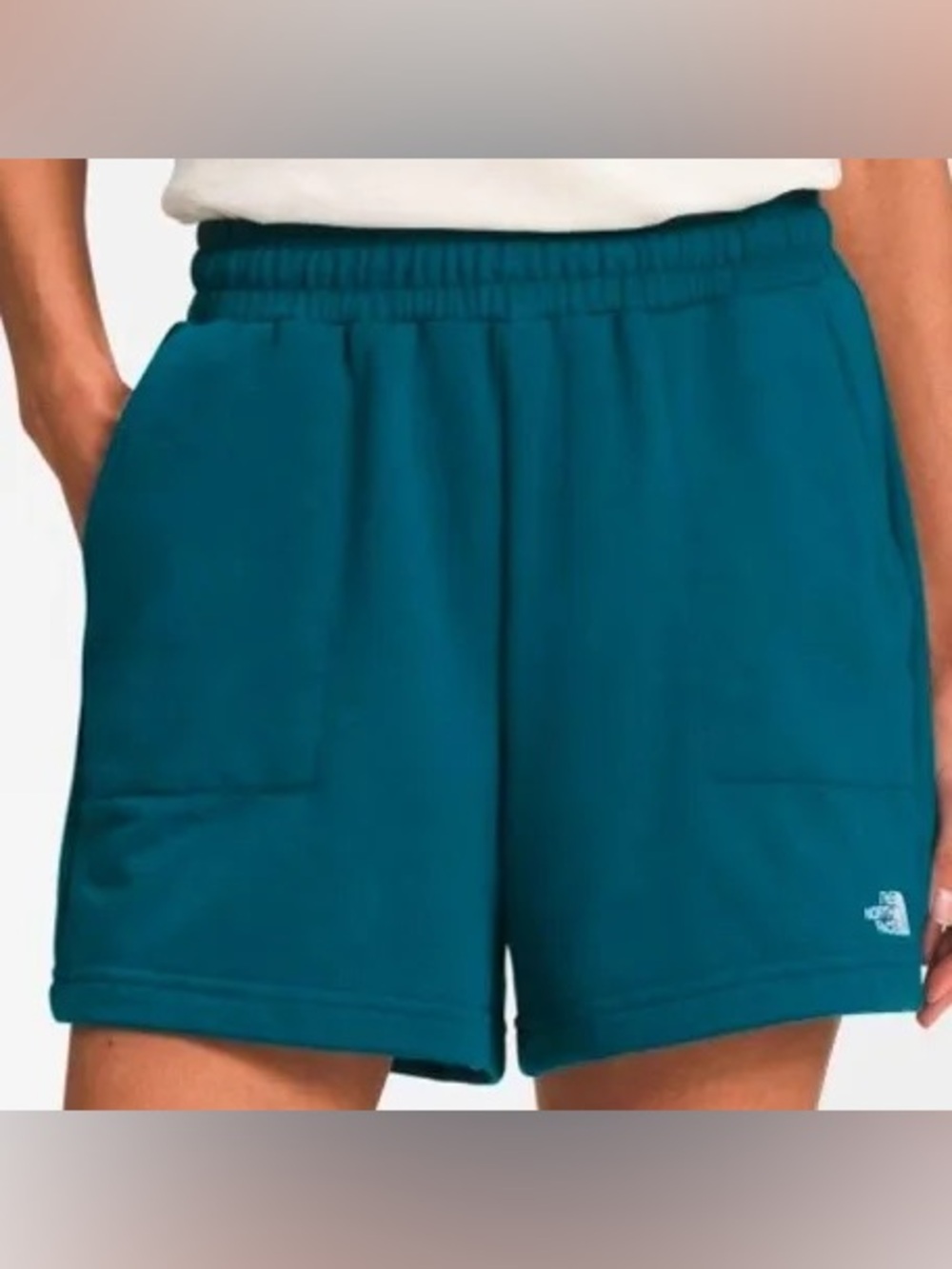 North Face Teal Elastic-Waist Women’s Shorts